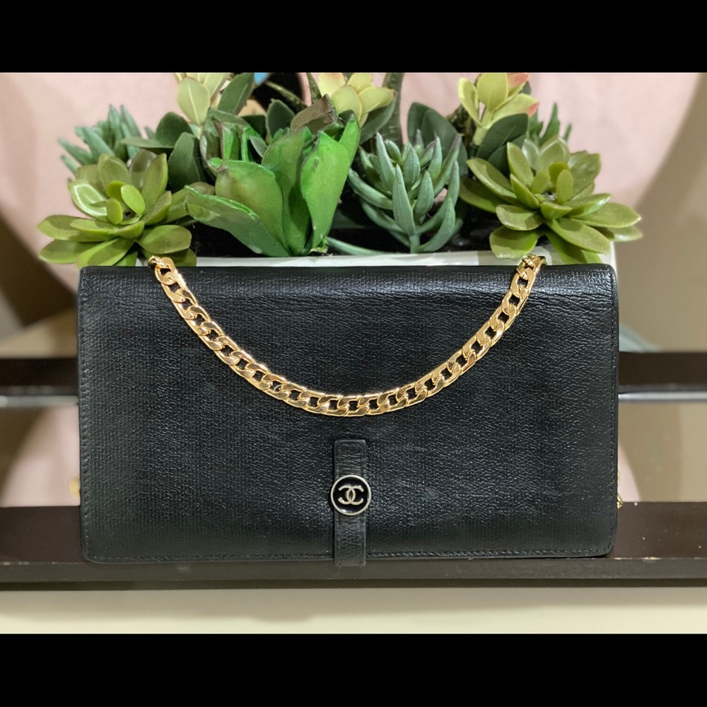 Black Chanel Wallet on Chain / Crossbody
